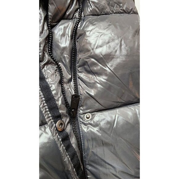 Bernardo Womens Puffer Vest With High Neck with Belt Strap & Snap Pockets - Picture 13 of 15